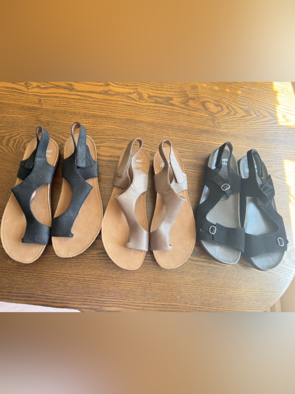 3 Pairs Dansko Women’s Sandals EU 40 / US 9.5–10 Like New